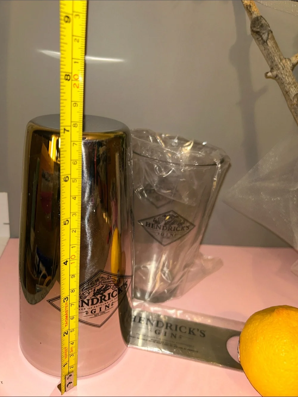 Stainless Steel Cocktail Shaker & Bottle Opener Glass Set - Silver